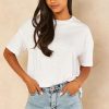 Tops * | Wholesale Noisy May Short Sleeve Oversized T Shirt In White