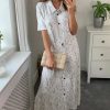 Dresses * | Promo Malissa J Collection Stretch Jersey Shirt Dress In White