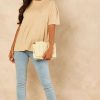 Tops * | Cheapest Noisy May Short Sleeve Oversized T Shirt In Cream