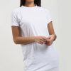 Dresses * | Hot Sale Oops Fashion Rosie Oversized Tshirt Dress In White