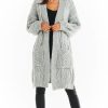 Knitwear * | Top 10 Awama Long Thick Cardigan In Grey