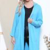 Knitwear * | Wholesale Lucy Sparks Sky Blue Hooded Cardigan With Pockets