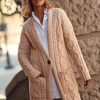 Knitwear * | Cheap Makadamia Beige Cardigan In Braids