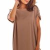 Dresses * | Cheap Awama Oversized Mini Dress With Low Back In Beige