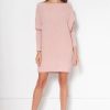 Dresses * | Discount Lanti Oversized Mini Knitted Dress In Pink