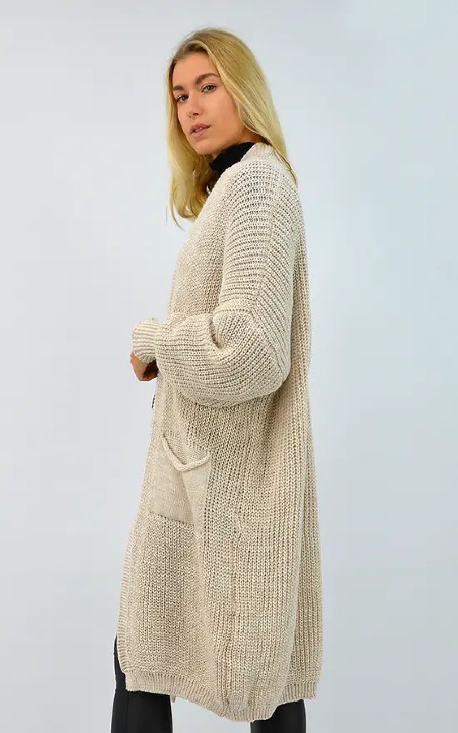 Knitwear * | Promo Xy London Lennon Oversized Cardigan In White