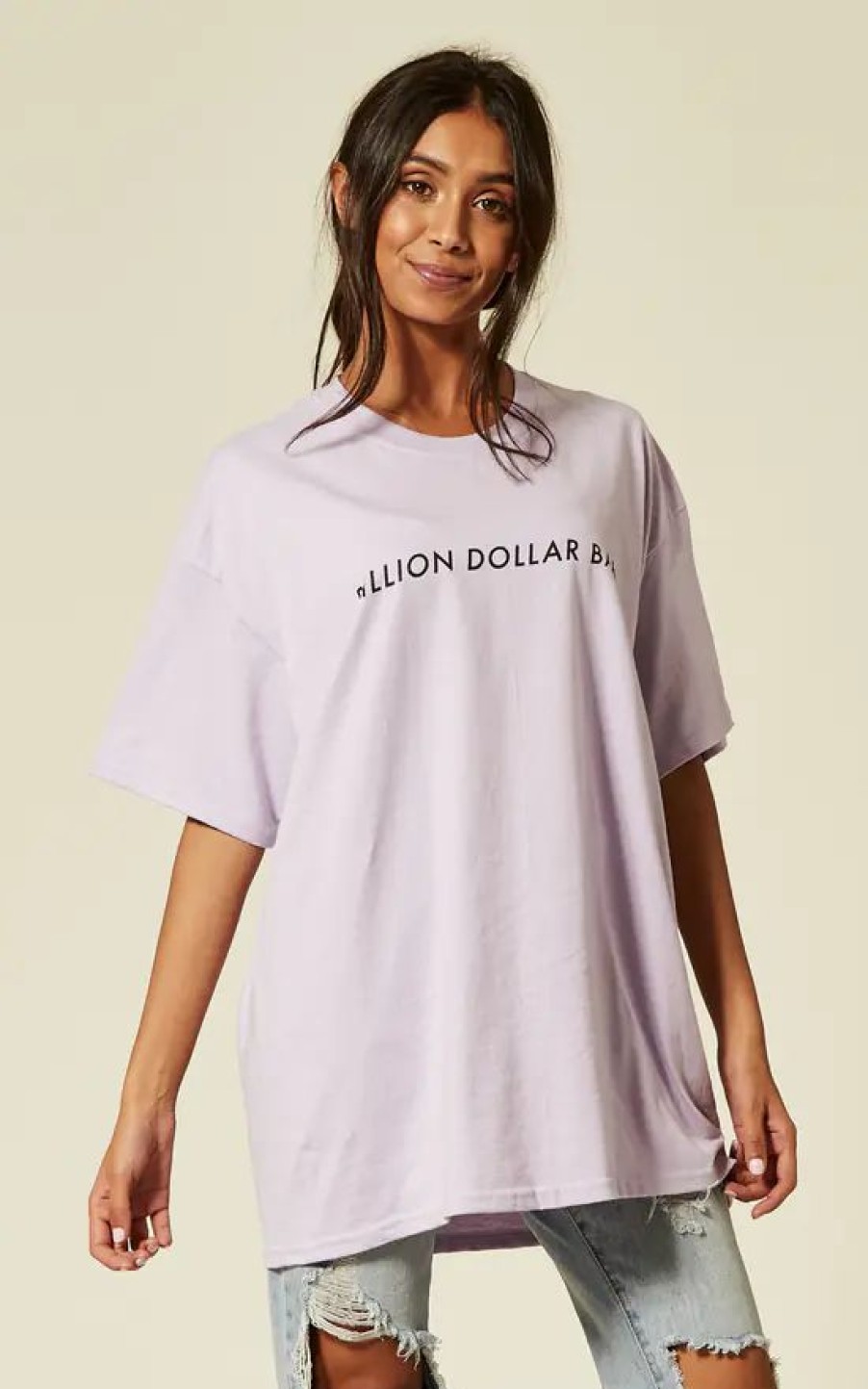 Tops * | Best Sale Pharaoh London Billion Dollar Baby Lilac Tee