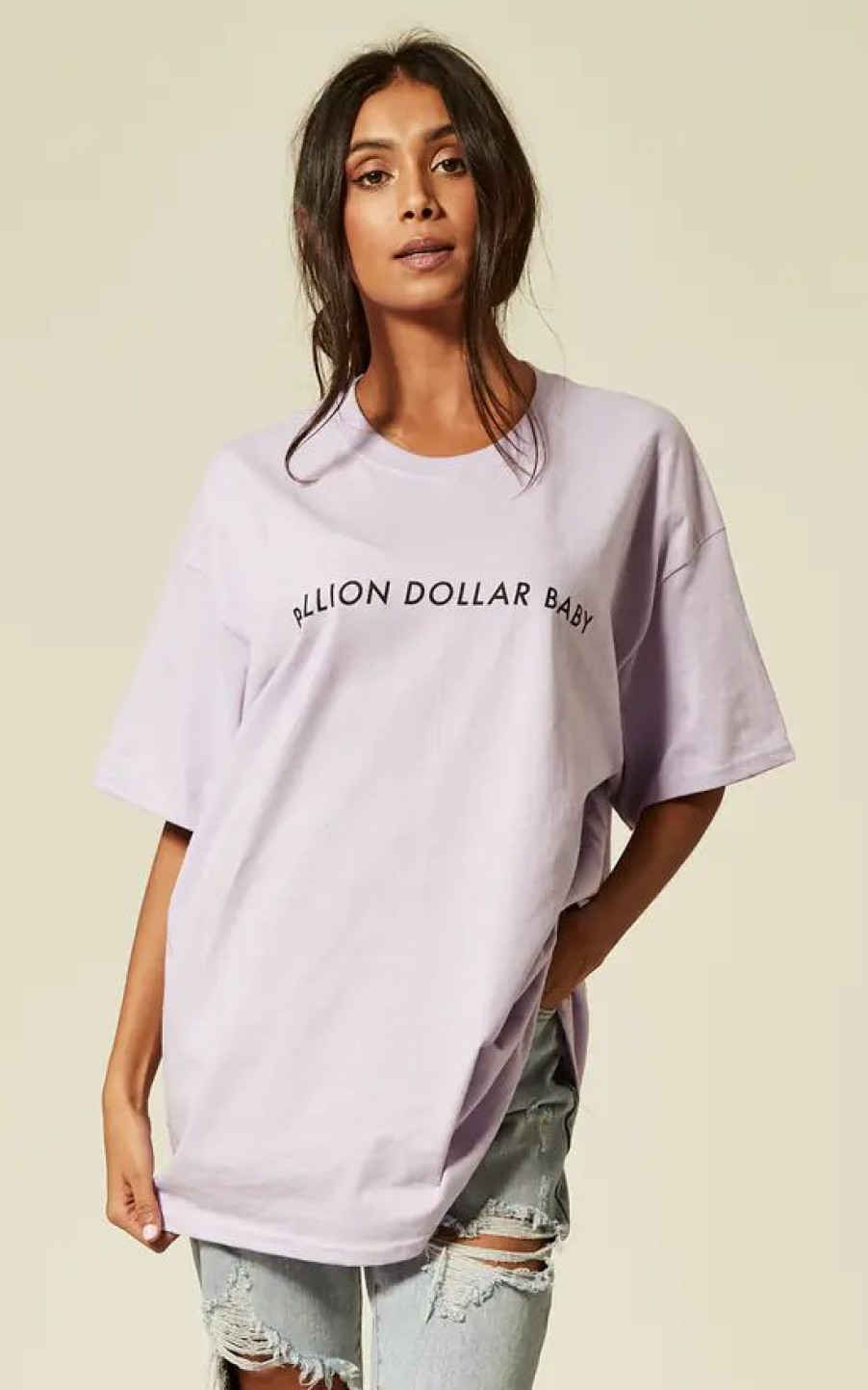 Tops * | Best Sale Pharaoh London Billion Dollar Baby Lilac Tee