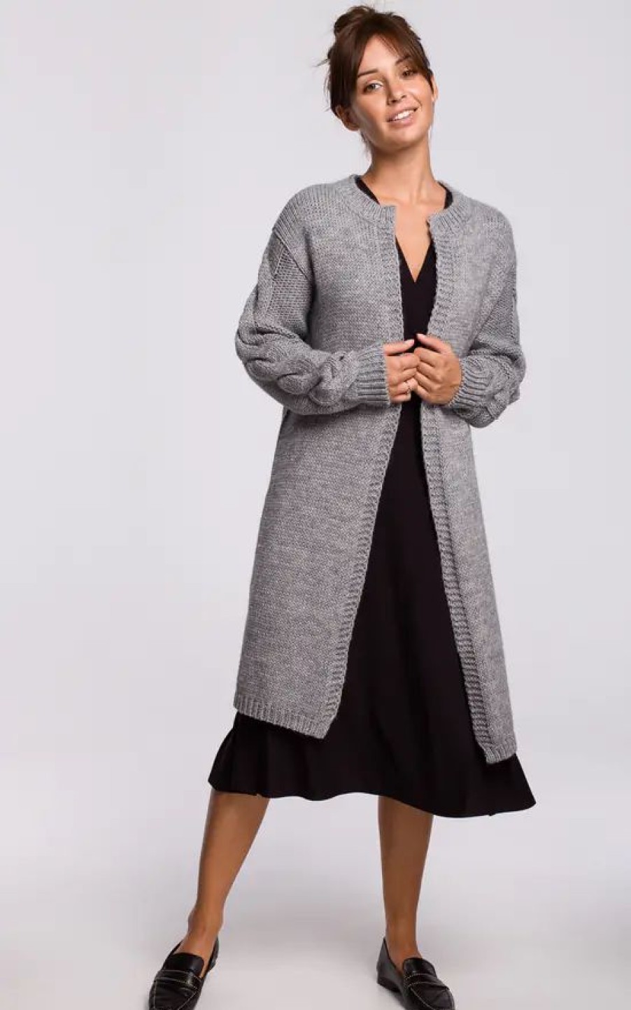 Knitwear * | Best Reviews Of Moe Comfy And Cozy Cardigan In Grey