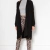 Knitwear * | Best Reviews Of Lanti Long Cardigan With Patch Pockets In Black