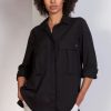 Tops * | Buy Lanti Black Oversize Shirt