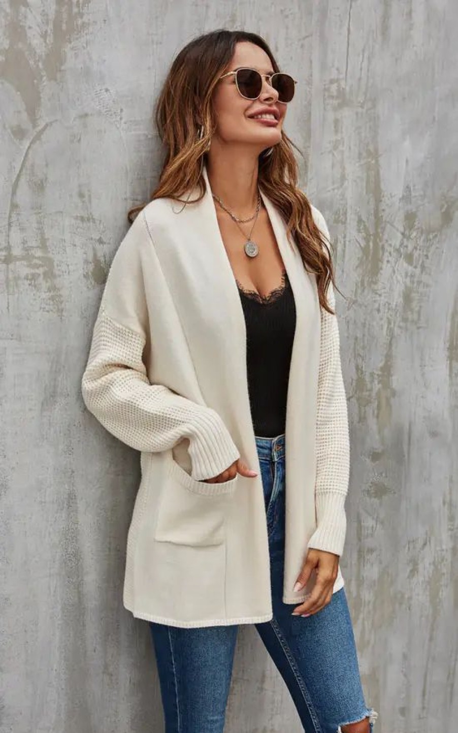 Knitwear * | Best Deal Fs Collection Mid Cardigan In Cream