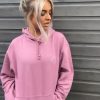 Sweaters & Hoodies * | Cheap Naughtybirds Linked Heart Dusky Pink Hoodie