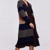 Knitwear * | Hot Sale Moe Long Cardigan In Multicolour Stripes Model 2