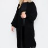 Knitwear * | Best Pirce Gigiland Uk Black Bell Sleeve Oversized Longline Cardigan