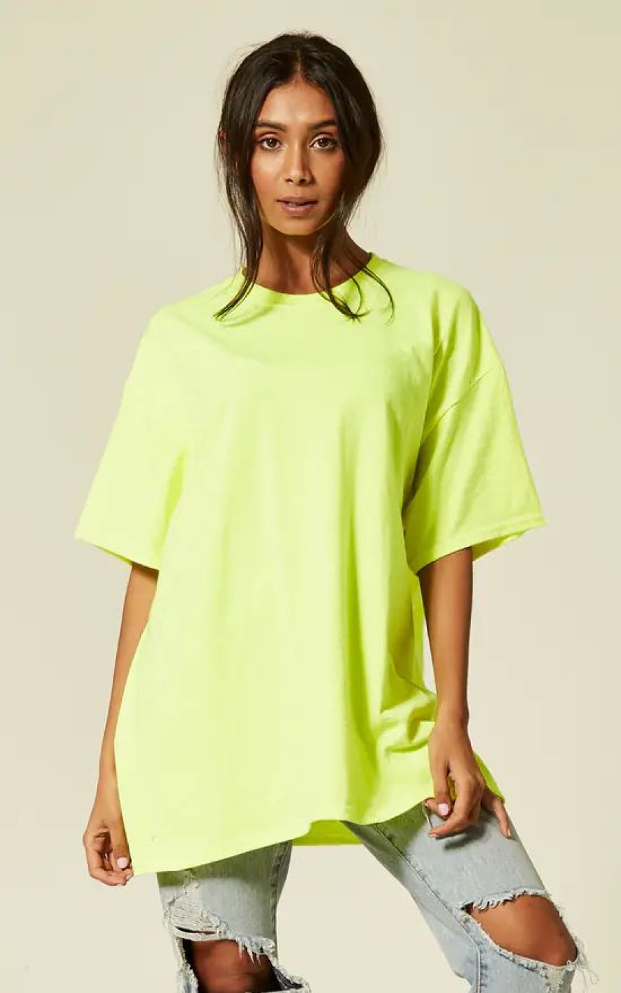 Tops * | Flash Sale Pharaoh London Neon Boyfriend Tee