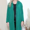 Knitwear * | Buy Lucy Sparks Green Hooded Cardigan With Pockets