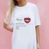 Tops * | Best Reviews Of Sade Farrell Sassy Defintion White Oversize T Shirt