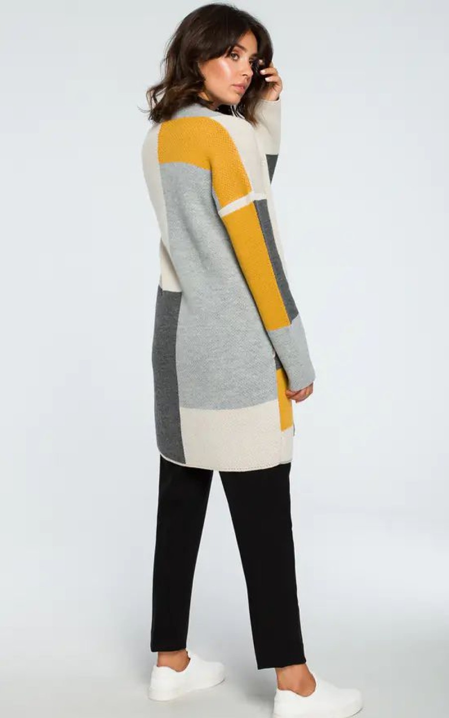 Knitwear * | Brand New Moe Multicolour Oversized Cardigan