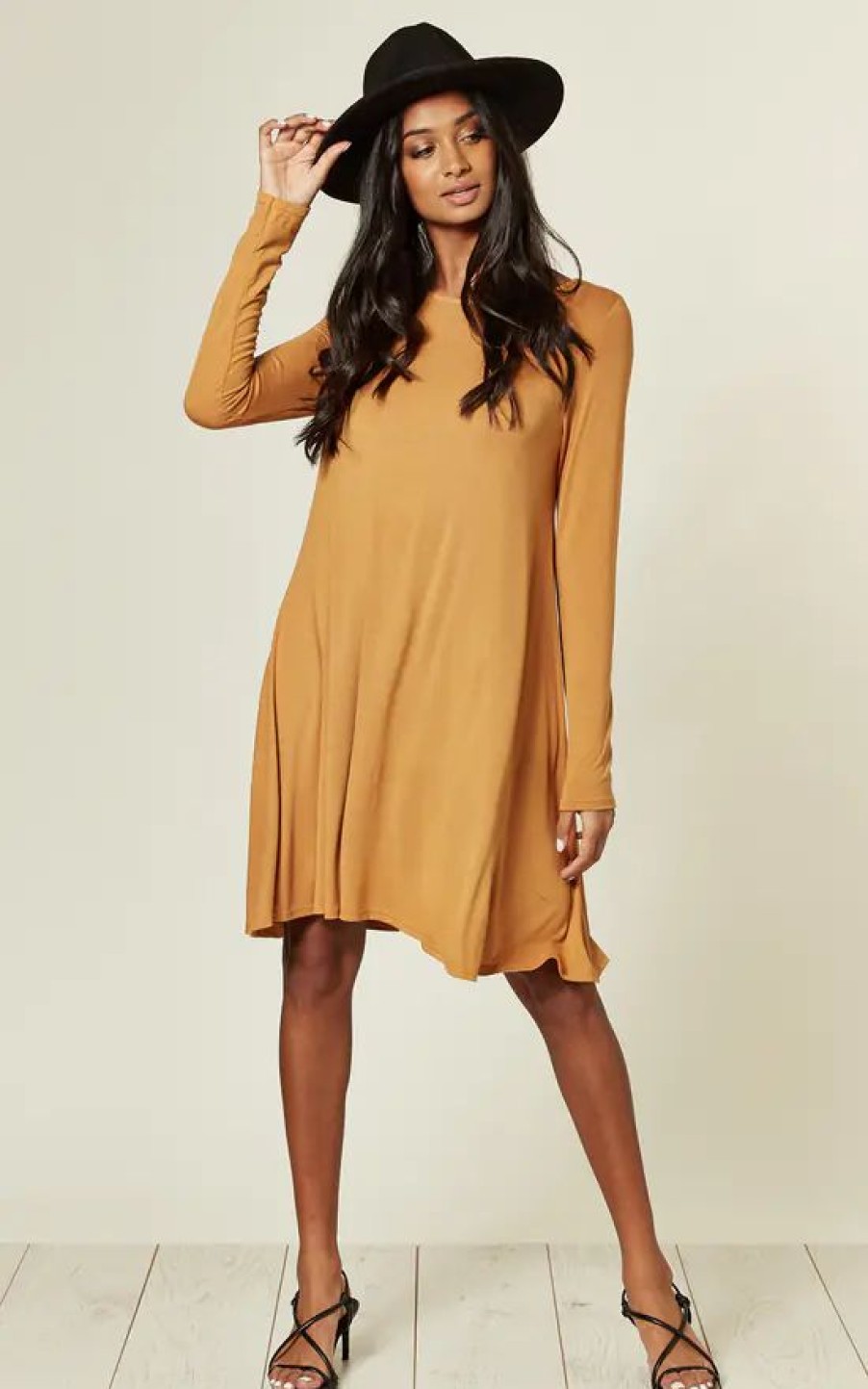 Dresses * | Best Sale Aftershock London Swing Dress In Mustard