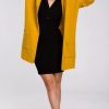 Knitwear * | Promo Moe Comfortable Chunky Knit Hooded Cardigan In Yellow