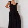 Dresses * | Coupon Pretty Lavish Effie V Neck Maxi Dress Black