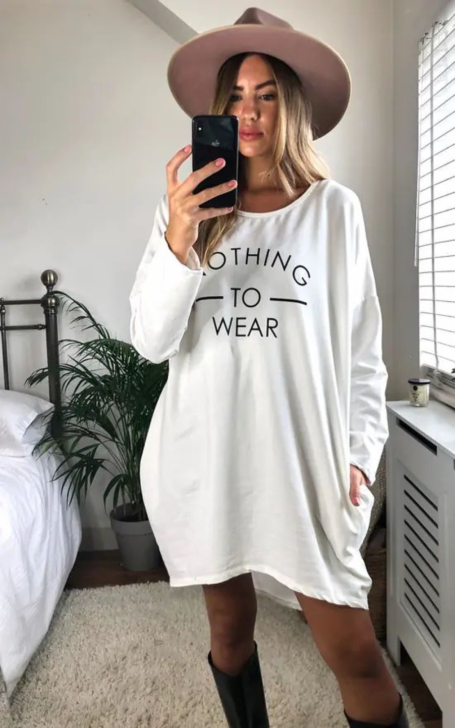 Sweaters & Hoodies * | Budget Love Nothing To Wear Oversized Sweatshirt In White