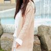 Knitwear * | Best Reviews Of Makadamia Pink Cardigan With Braid Detail