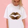 Tops * | Flash Sale Sade Farrell Leopard Lip Tee