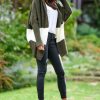 Knitwear * | Coupon Awama Oversized Cardigan With Hood In Khaki