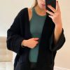 Knitwear * | Best Pirce Ikrush Cara Longline Knitted Cardigan With Pocket Detail In Black