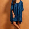 Dresses * | New Bella And Blue Embroidered Mini Dress/Top In Navy