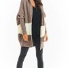 Knitwear * | Wholesale Awama Oversized Cardigan With Hood In Beige