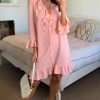 Dresses * | Best Sale Hoxton Gal Oversized Frilled Dress In Pink