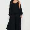 Knitwear * | Best Deal Pretty Lavish Arden Maxi Cardigan Black