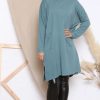 Dresses * | Brand New Lucy Sparks Teal Long Sleeve Jumper Dress With Pockets