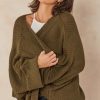 Knitwear * | Hot Sale Jenerique Oversize Chunky Cardigan In Khaki