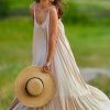 Dresses * | Best Deal Awama Oversized Maxi Summer Dress In Beige