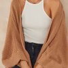 Knitwear * | Deals Jenerique Oversize Chunky Cardigan In Camel