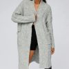 Knitwear * | Best Reviews Of Sndys Light Grey Cable Knit Cardigan