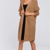 Knitwear * | Best Pirce Moe Oversized Hooded Cardigan In Camel