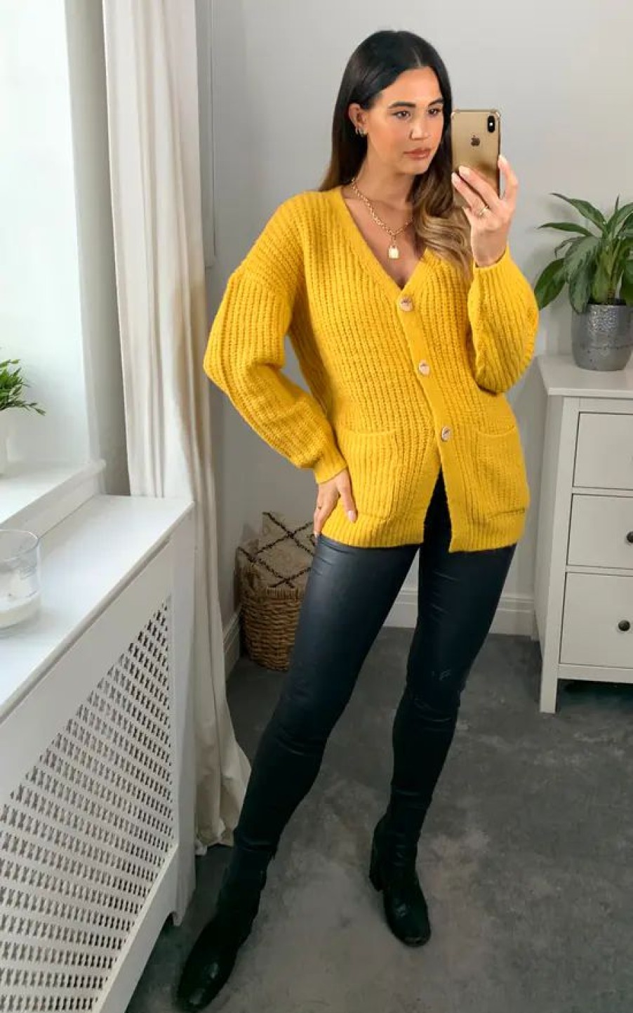 Knitwear * | Flash Sale Joe Browns Cool Cosy Knit Yellow Cardigan