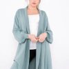 Knitwear * | New Lucy Sparks Stylish Knee Length Cardigan (Teal)