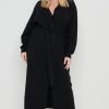 Knitwear * | Best Reviews Of Pretty Lavish Peony Belted Cardigan Dress Black