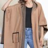 Knitwear * | Best Pirce Lucy Sparks Camel Smart Hooded Cape With Pockets