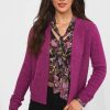 Knitwear * | Top 10 Joe Browns Vintage Valerie Purple Cardigan