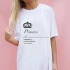 Tops * | Deals Sade Farrell Princess Defintion Oversize T Shirt