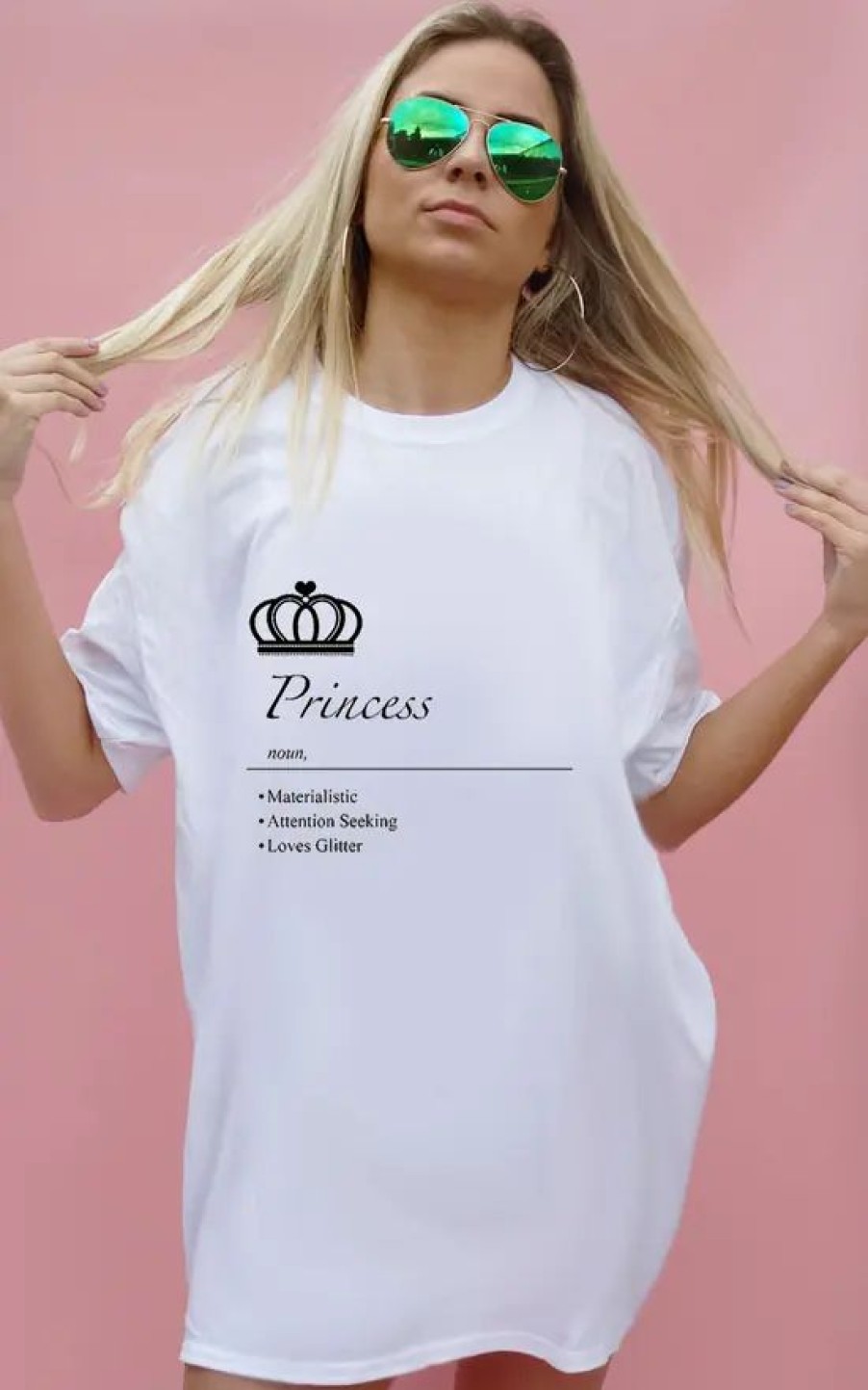 Tops * | Deals Sade Farrell Princess Defintion Oversize T Shirt