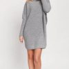 Dresses * | Promo Mkm Knitwear Design Oversized Jumper Dress In Grey