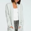 Knitwear * | Deals Moe Grey Long Open Cardigan